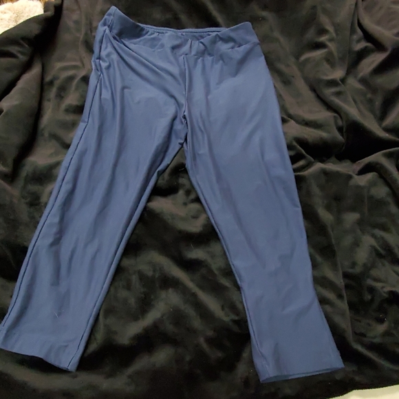 Blue exercise leggings - Picture 1 of 2